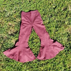 Free People Ponte Pinstripe Bell Bottom Pant